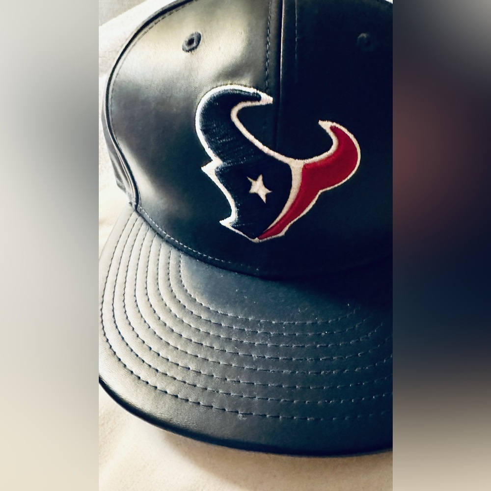 Leather Texans Hat Brand New